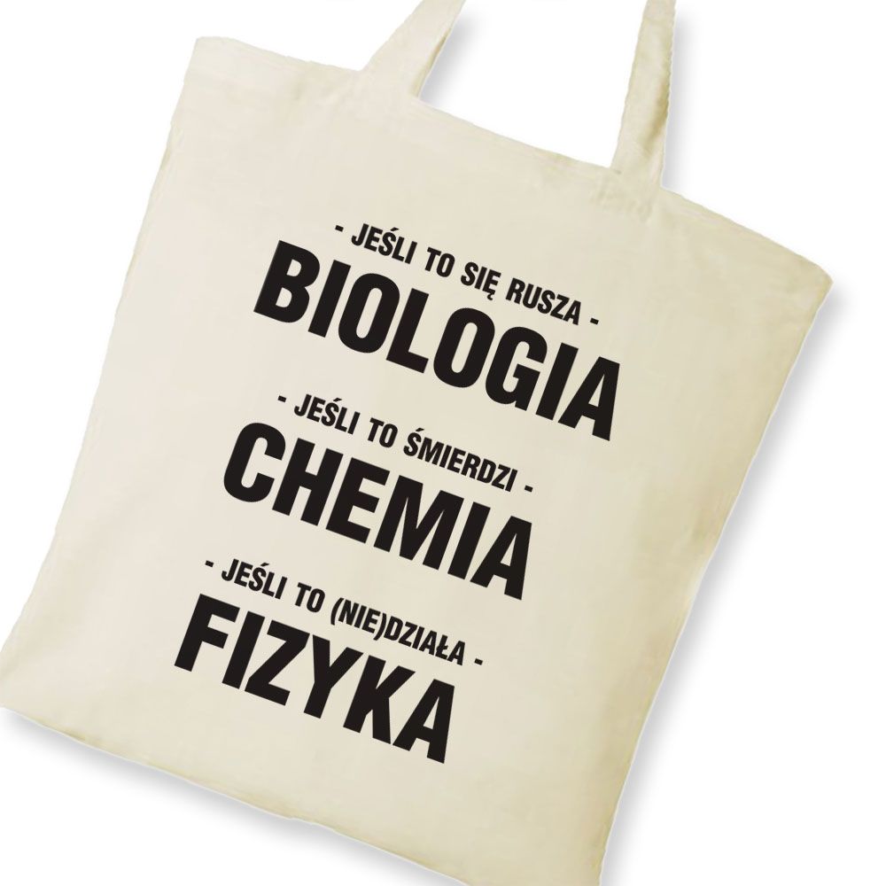 zdjęcie: biologia chemia fizyka - koszulka